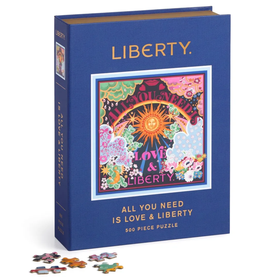 Galison Liberty All You Need is Love 500 Piece Book Puzzle