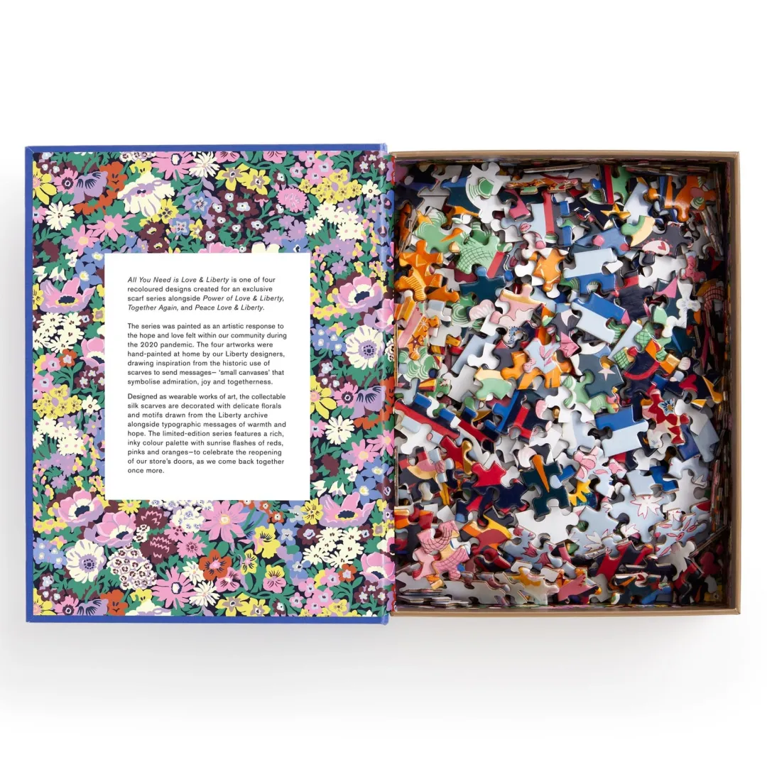 Galison Liberty All You Need is Love 500 Piece Book Puzzle