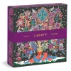 Galison Liberty Christmas Tree of Life 500 Piece Foil Puzzle