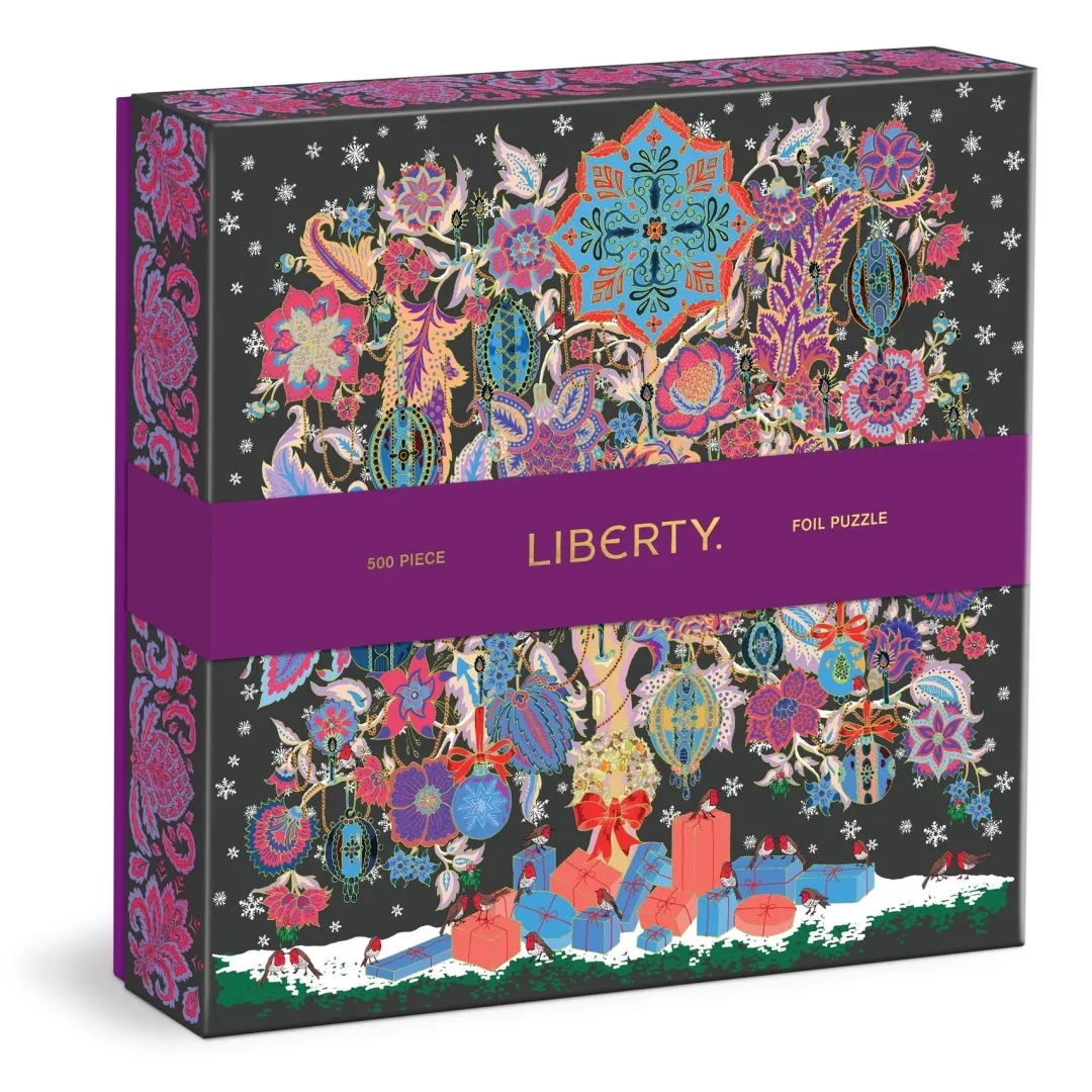 Galison Liberty Christmas Tree of Life 500 Piece Foil Puzzle