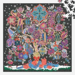 Galison Liberty Christmas Tree of Life 500 Piece Foil Puzzle