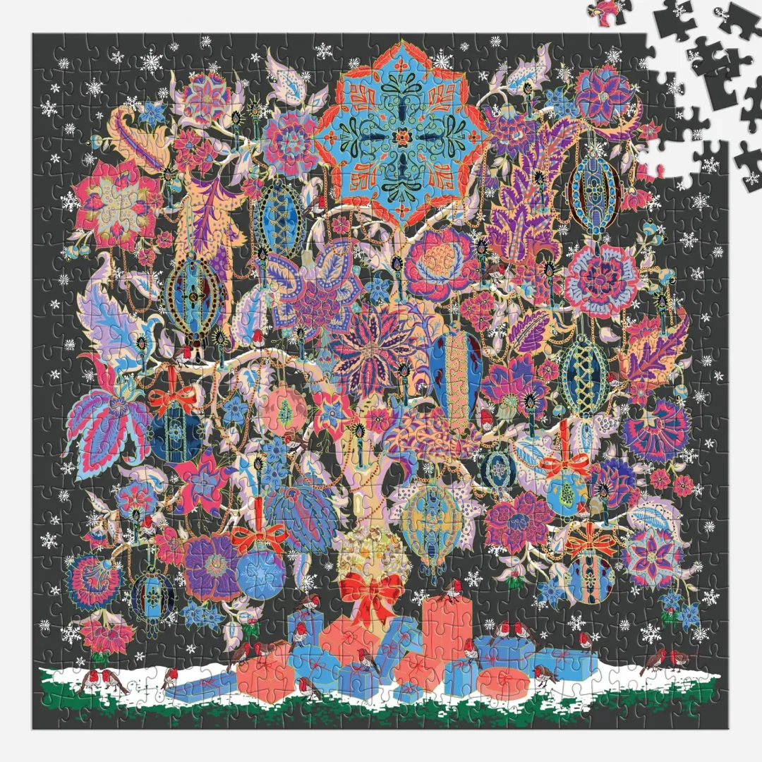 Galison Liberty Christmas Tree of Life 500 Piece Foil Puzzle