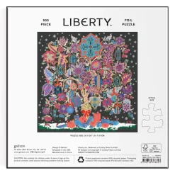 Galison Liberty Christmas Tree of Life 500 Piece Foil Puzzle