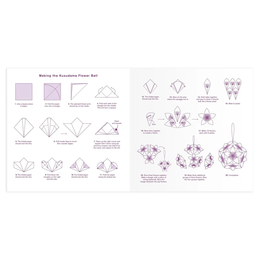 Galison Liberty Classic Floral Origami Flower Kit