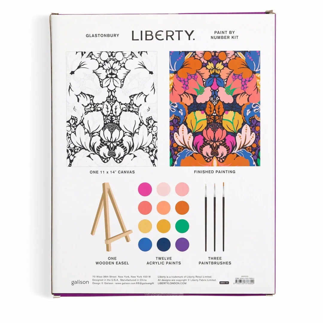 Galison Liberty Glastonbury 11 x 14 Paint By Number Kit