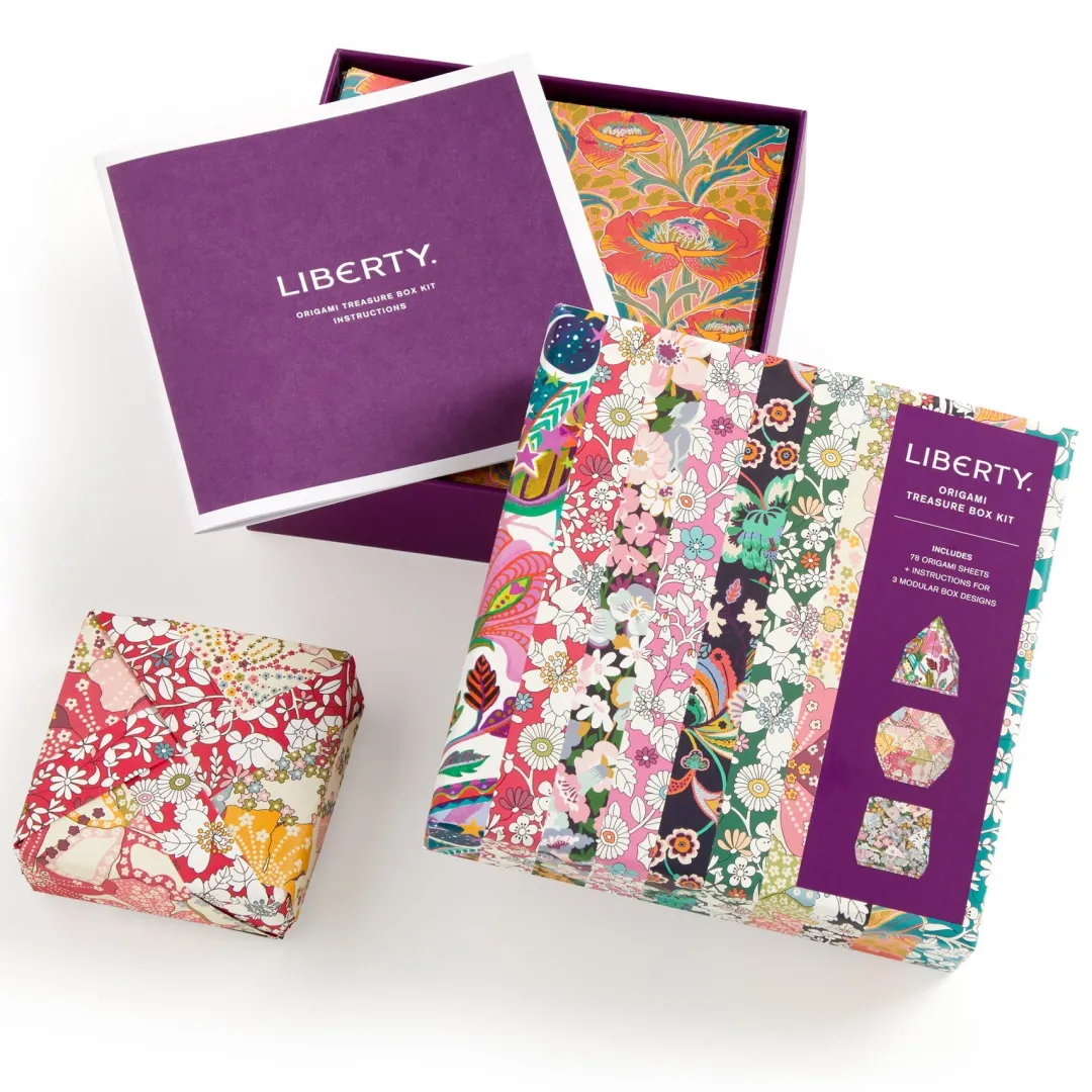 Galison Liberty Origami Treasure Box Kit