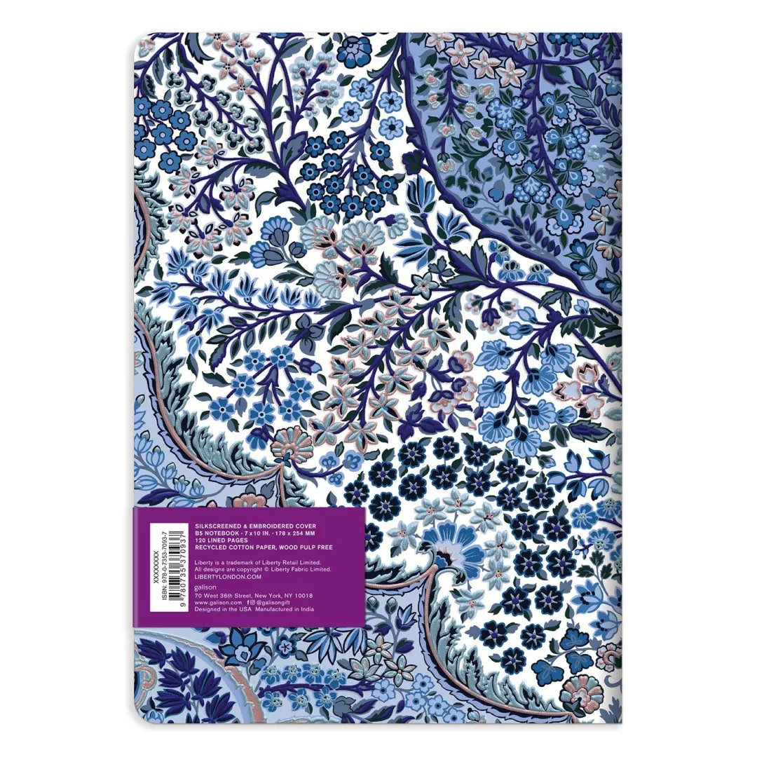 Galison Liberty Tanjore Gardens B5 Handmade Embroidered Journal