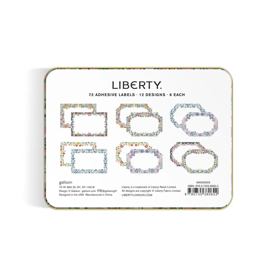 Galison Liberty Tin of Labels