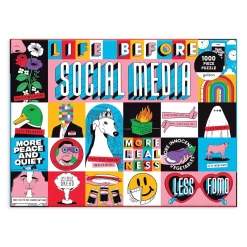 Galison Life Before Social Media 1000 Piece Jigsaw Puzzle