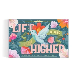 Galison Lift Each Other Higher 128 Piece Matchbox Puzzle