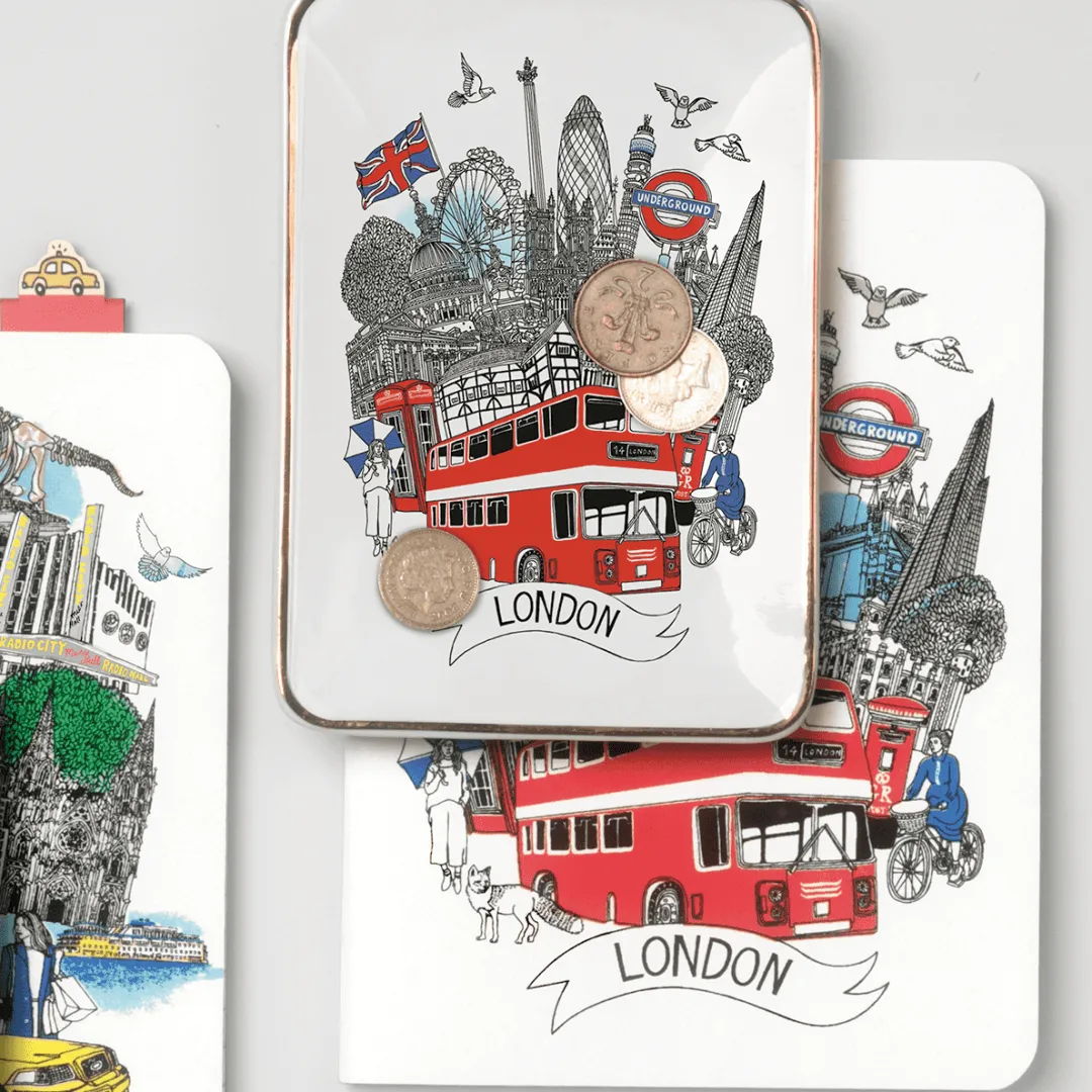 Galison London Medium Porcelain Tray