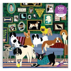 Galison Lounge Dogs 500 Piece Puzzle