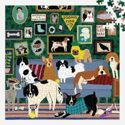 Galison Lounge Dogs 500 Piece Puzzle