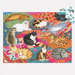 Galison Lounging Cats 1000 Piece Puzzle