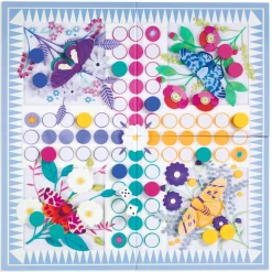 Galison Ludo In Bloom Classic Board Game Set