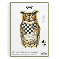Galison MacKenzie-Childs Woodland Owl 250 Piece Shaped Wood Puzzle
