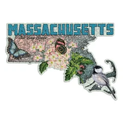 Galison Massachusetts Mini Shaped Puzzle