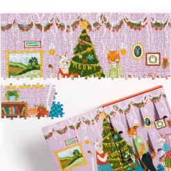 Galison Meowy Christmas 12 Days of Puzzles 500 Piece Countdown