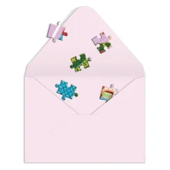 Galison Meowy Christmas Greeting Card Puzzle