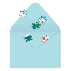 Galison Merry & Bright Greeting Card Puzzle