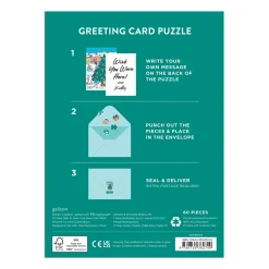 Galison Merry & Bright Greeting Card Puzzle