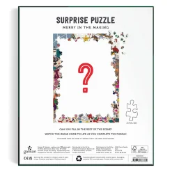 Galison Merry In The Making 1000 Piece Surprise Puzzle
