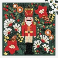 Galison Merry Nutcracker 500 Piece Foil Puzzle