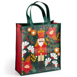 Galison Merry Nutcracker Reusable Shopping Bag