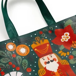 Galison Merry Nutcracker Reusable Shopping Bag
