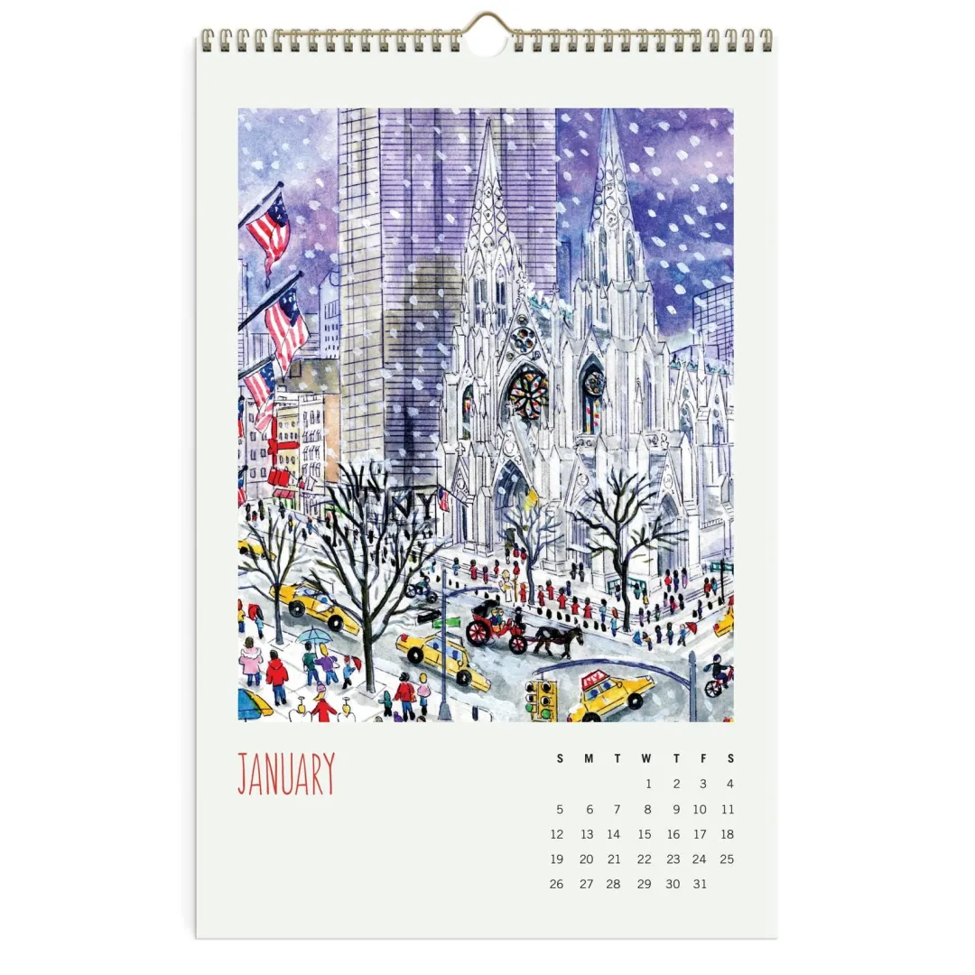 Galison Michael Storrings 2025 Wall Calendar