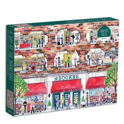 Galison Michael Storrings A Day at the Bookstore 1000 Piece Puzzle