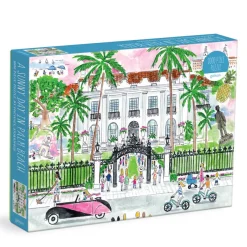 Galison Michael Storrings A Sunny Day in Palm Beach 1000 Piece Puzzle