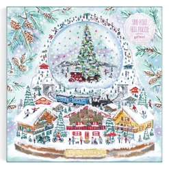 Galison Michael Storrings Alpine Village Snowglobe 500 Piece Foil Puzzle