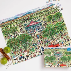 Galison Michael Storrings Apple Pickin' 1000 Piece Puzzle