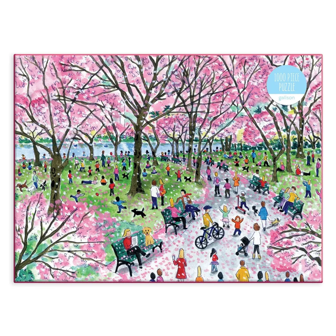 Galison Michael Storrings Cherry Blossoms 1000 Piece Jigsaw Puzzle