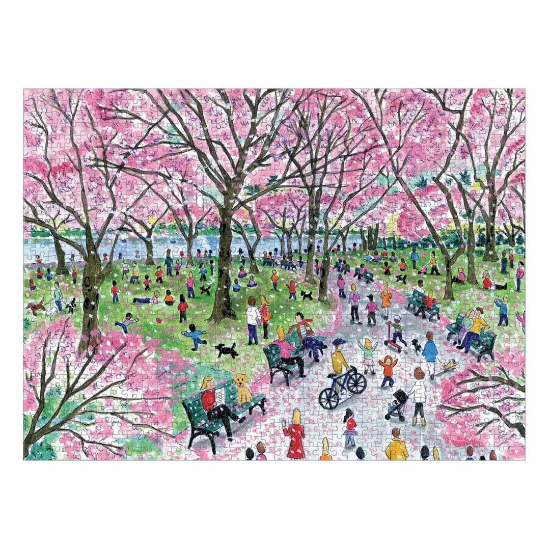Galison Michael Storrings Cherry Blossoms 1000 Piece Jigsaw Puzzle