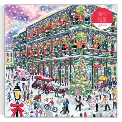 Galison Michael Storrings Christmas in New Orleans 1000 Piece Puzzle