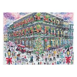 Galison Michael Storrings Christmas in New Orleans 1000 Piece Puzzle