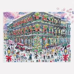 Galison Michael Storrings Christmas in New Orleans 1000 Piece Puzzle