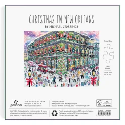 Galison Michael Storrings Christmas in New Orleans 1000 Piece Puzzle