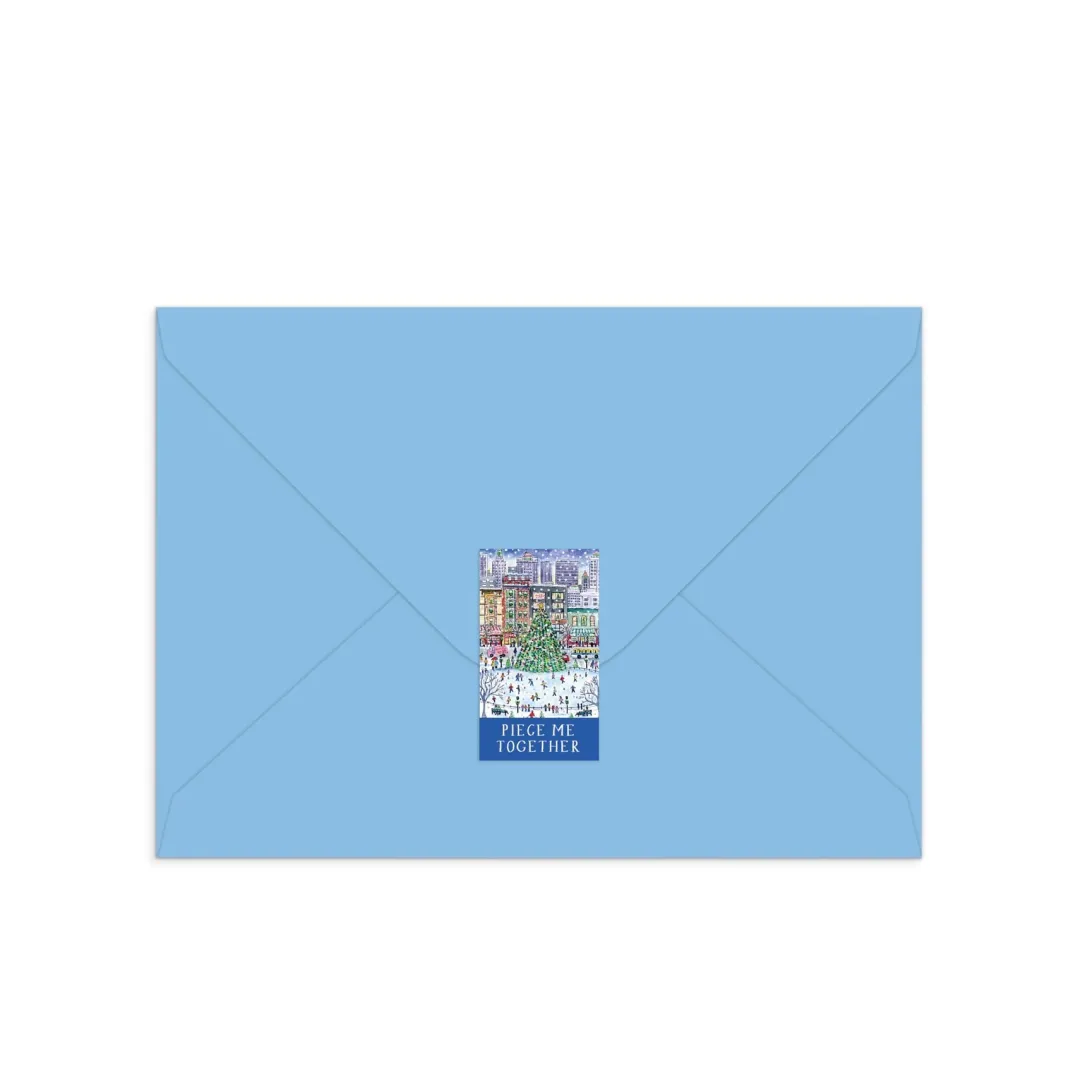 Galison Michael Storrings Christmas in the City Greeting Card Puzzle