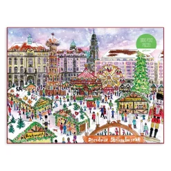 Galison Michael Storrings Christmas Market 1000 Piece Puzzle