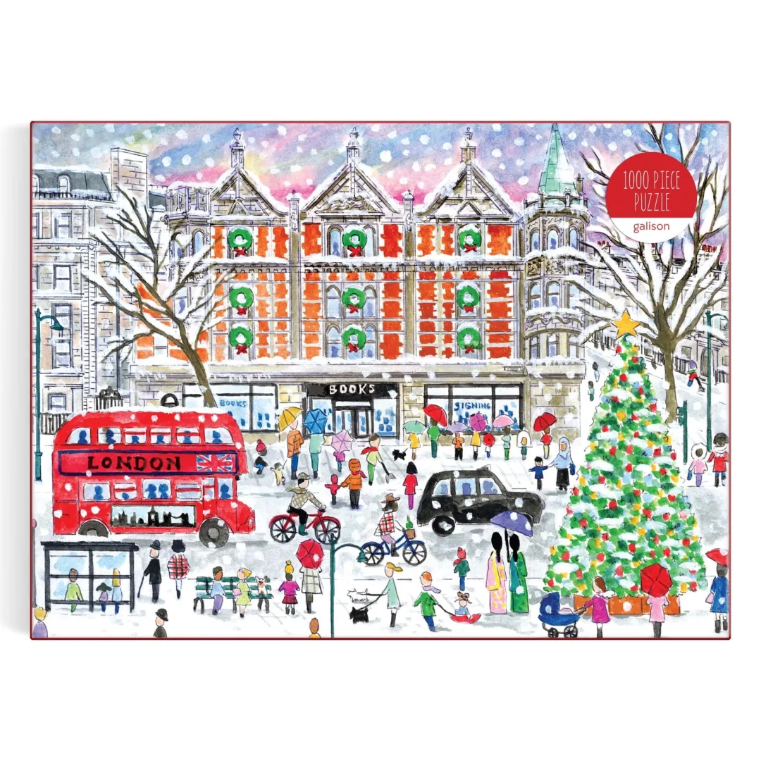 Galison Michael Storrings Christmas in London 1000 Piece Puzzle