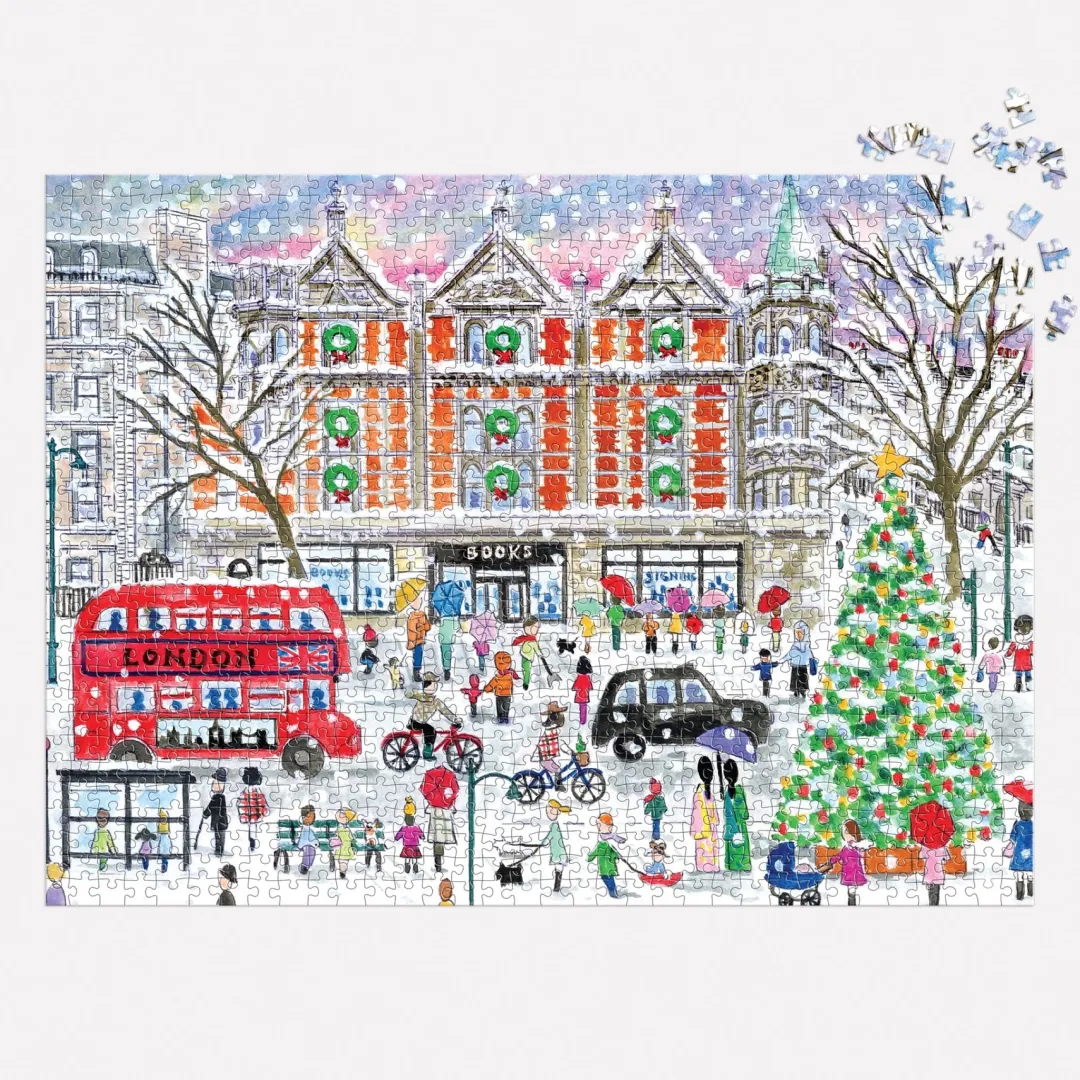 Galison Michael Storrings Christmas in London 1000 Piece Puzzle