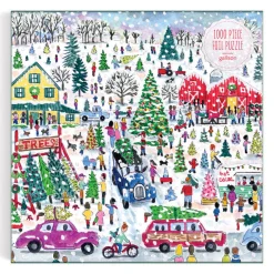 Galison Michael Storrings Christmas Tree Farm 1000 Piece Foil Puzzle