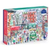 Galison Michael Storrings Christmas in Greenwich Village 1000 Piece Puzzle