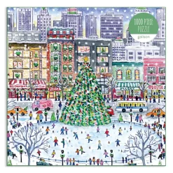 Galison Michael Storrings Christmas in the City 1000 Piece Puzzle