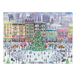 Galison Michael Storrings Christmas in the City 1000 Piece Puzzle