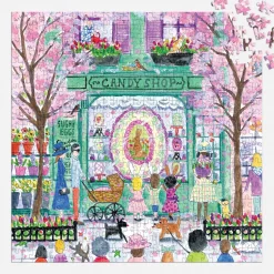 Galison Michael Storrings Easter Candy Shop 500 Piece Puzzle