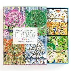 Galison Michael Storrings Four Seasons Playing Card Set